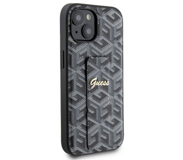 Guess G-Cube Grip Back Case - Apple iPhone 15 (6.1") - Zwart Zwart