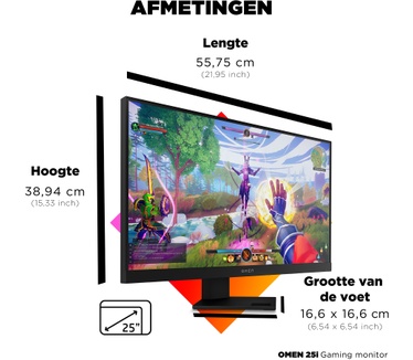 HP Omen 25i Zwart