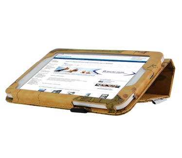 i12Cover Retro Case Samsung Galaxy Tab 3 Lite 7.0 Worldmap Design