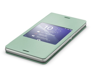 Sony Xperia Z3 Style Cover SCR24 Silver Green