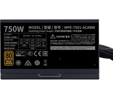 Cooler Master MWE 750 Bronze - V2 230V