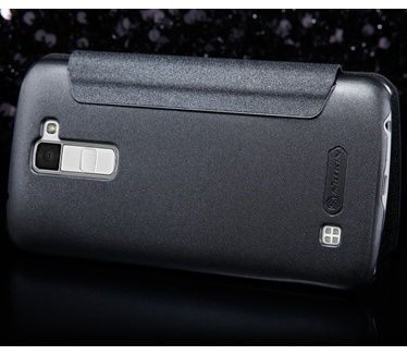 Nillkin Nillkin New Sparkle S-View BookCase LG K10 (K420) - Zwart / Grijs