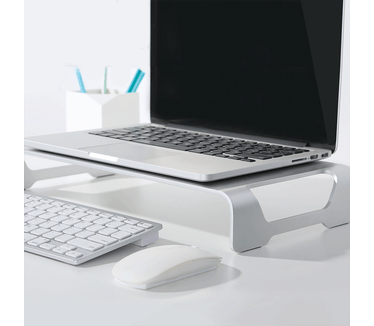 LogiLink Aluminum tabletop monitor riser for laptop and monitor (BP0033)