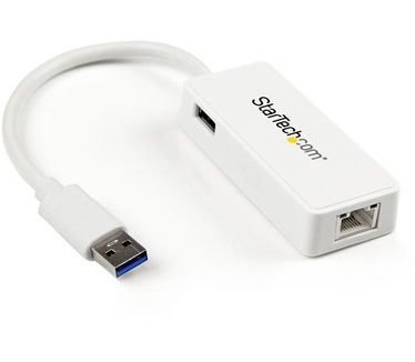 Startech.com USB 3.0 naar gigabit Ethernet-adapter NIC met USB-poort wit