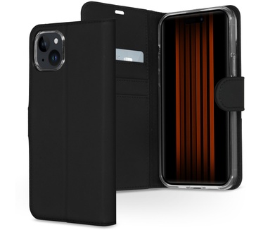 Accezz Wallet Softcase Bookcase iPhone 15 Plus - Zwart