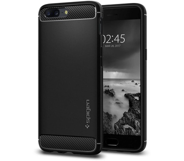 Spigen OnePlus 5 Hoesje Rugged Armor Zwart