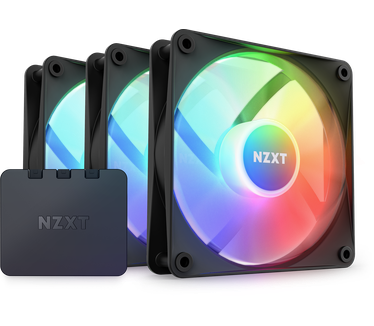 NZXT F-Series Core RGB, Triple Pack, Zwart, 120mm