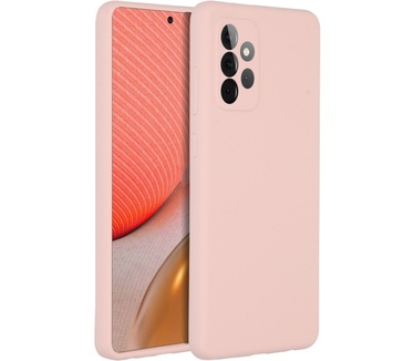 Accezz Liquid Silicone Backcover Samsung Galaxy A72 - Roze