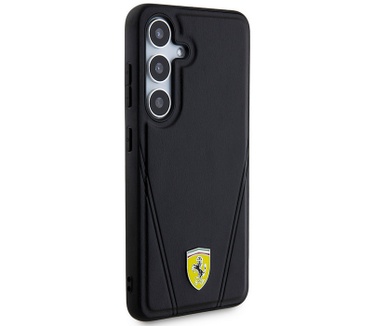 Ferrari V-Lines Back Case - Samsung Galaxy S24 (S921) - Zwart Zwart