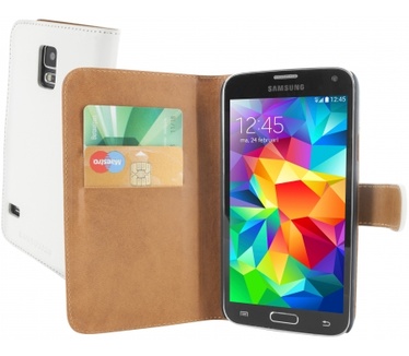 Mobiparts Premium Wallet Case Samsung Galaxy S5 White
