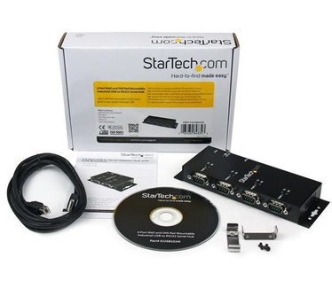 Startech.com StarTech 4-poort USB naar DB9 RS232 Seriële Adapter Hub (ICUSB2324I)