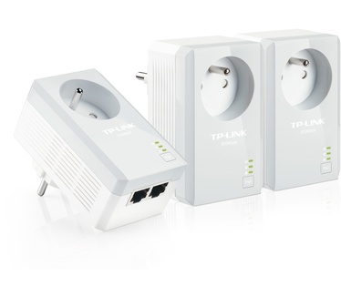 TP-Link AV500+Powerline 3pk w ACPass Thr500Mbps