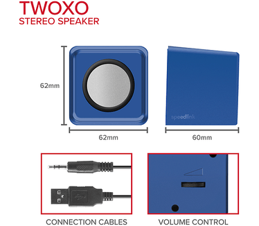 Speedlink TWOXO Blauw