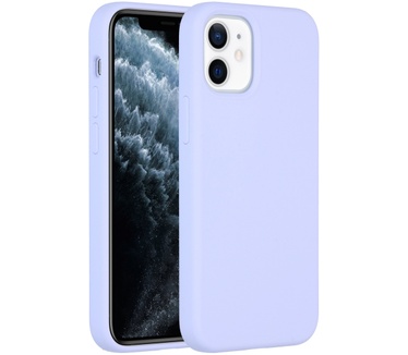 Accezz Liquid Silicone Backcover iPhone 12 Mini - Paars