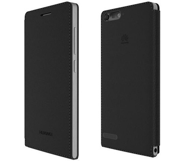 Huawei Ascend G6 4G (LTE) Flip Cover Zwart