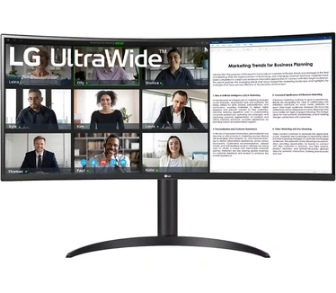 LG 34WR55QC-B Zwart