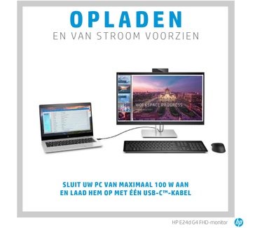 HP E24d G4 (6PA50AT) Zwart