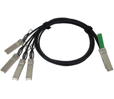 Solid-Optics Solid Optics 40GBASE-CR4 QSFP+ to 4 x SFP+ 3m Copper DAC cable