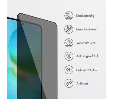 Accezz Gehard Glas Privacy Screenprotector + Applicator