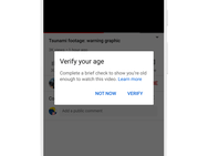 Leeftijdsverificatie YouTube