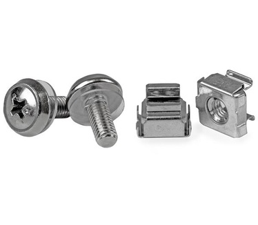 Startech.com 100 Stuks M5 Montageschroeven en Kooimoeren voor Serverrack