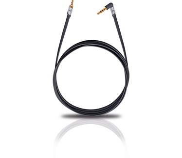 Oehlbach i-Jack 25 Mobiele hoofdtelefoonkabel, 2,5 mm-jack naar haakse 3,5 mm-jack (male-male) Grijs