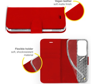 Accezz Wallet Softcase Bookcase Samsung Galaxy A72 - Rood (Galaxy A72) Rood