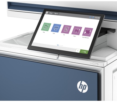 HP HP Color LaserJet Enterprise Flow MFP 5800zf-printer, Printen, kopiëren, scannen, faxen, Automatische documentinvoer; optionele high-capacity laden; Touchscreen; TerraJet-cartridge