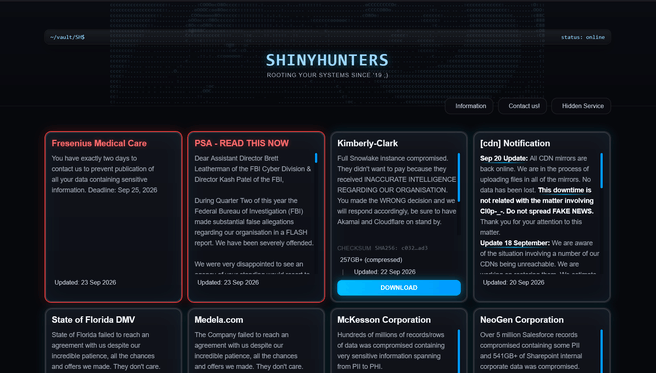 Shinyhunters fbi