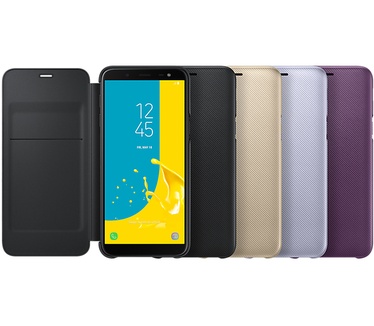 Samsung Galaxy J6 (2018) Wallet Case (Galaxy J6 (2018)) Paars