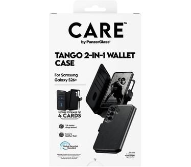 PanzerGlass CARE™ by PanzerGlass® Tango 2-in-1 Wallet Case w. Qi Samsung Galaxy S26+