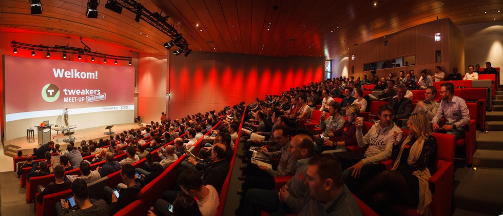 Een door Paul gemaakte panoramafoto tijdens een van de Tweakers meet-ups