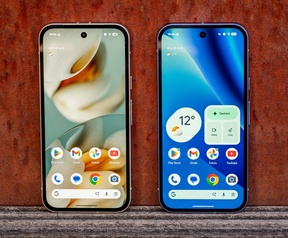 Google Pixel 10a (rechts) versus Pixel 9a