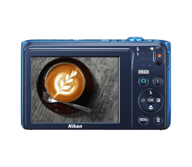 Nikon Coolpix S3700 Line Art Blauw
