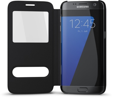 BeHello Samsung Galaxy S7 Edge Window view Cover Black
