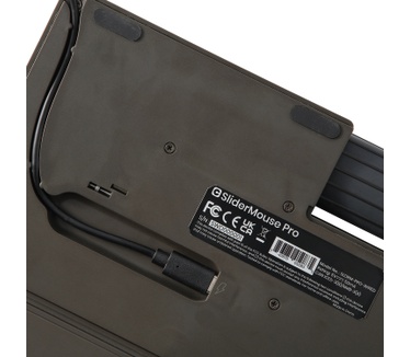 Contour Design SliderMouse Pro (bedraad) met Extended polssteun in stof Donkergrijs