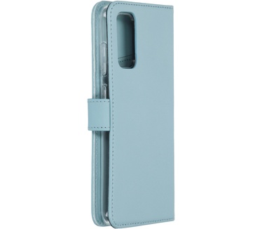Selencia Echt Lederen Bookcase Samsung Galaxy S20 - Lichtblauw
