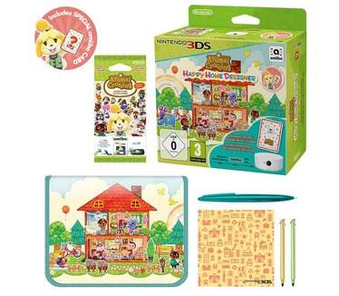Animal Crossing: Happy Home Designer + NFC Reader/Writer + amiibo Cards Series 1 Pack