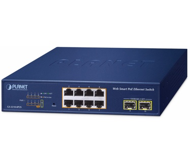Planet 8-Port 10/100/1000T 802.3at