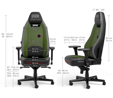 Noblechairs Legend gamestoel DOOM The Dark ages edition