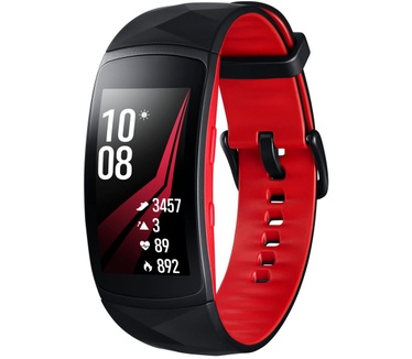 Samsung Gear Fit 2 Pro Large Zwart (Rood, Zwart)