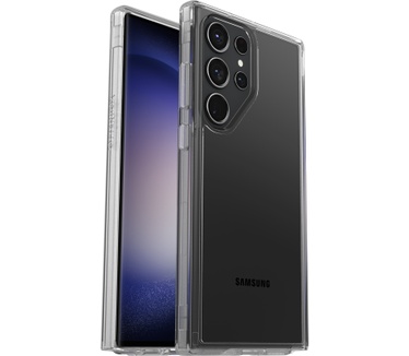 Otterbox OtterBox Symmetry Clear Case voor Galaxy S23 Ultra, Schokbestendig, Valbestendig, Dunne beschermende hoes, 3x getest volgens militaire standaard, Antimicrobieel, Clear, Geen retailverpakking