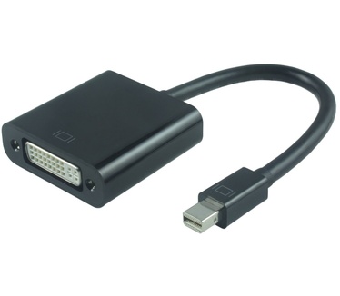 Microconnect Mini DisplayPort-DVI Zwart