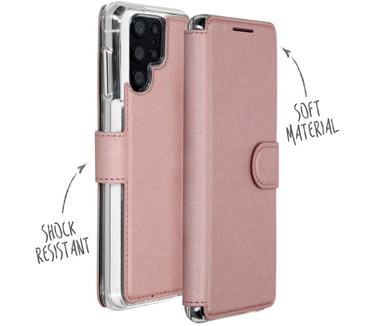 Accezz Xtreme Wallet Bookcase Samsung Galaxy S22 Ultra - RosГ© Goud