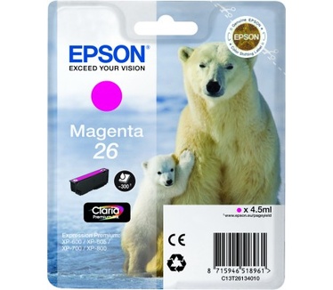 Epson Singlepack Magenta 26 Claria Premium Ink