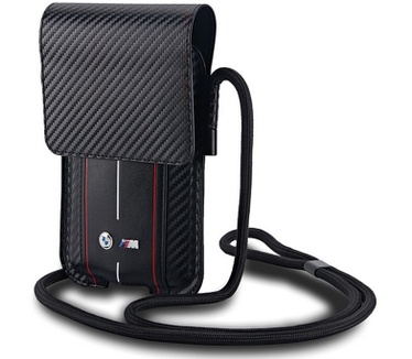 BMW Carbon Red Stripes Heuptas (Scherm tot 7 Inch) - Zwart Zwart