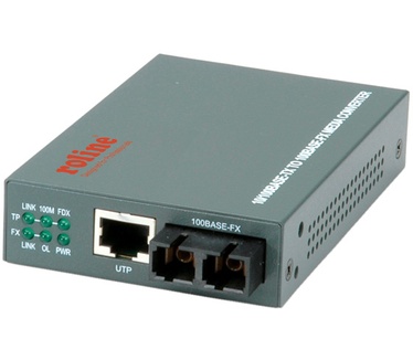Roline RC-100FX/SC Fast Ethernet converter RJ-45 / SC, Loop-back