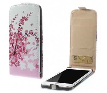qMust Apple iPhone 6 Flip Cover (Pink Blossom)