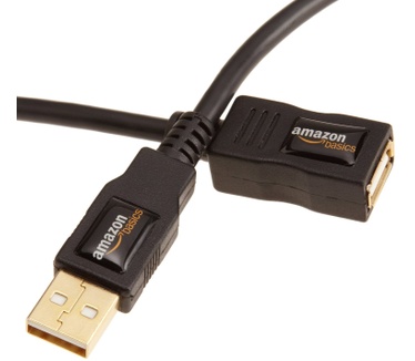 AmazonBasics USB 2.0 A, M/F, 3m