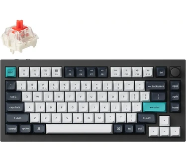 Keychron Q1 Max, Knob, Gateron Jupiter Red, Zwart